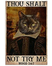Cat Shakespere Thou Sahlt not try 11x17 Poster front