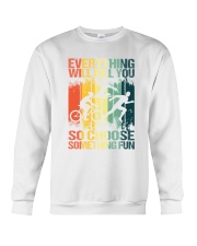 triathlete choose fun retro lqt nna Crewneck Sweatshirt tile
