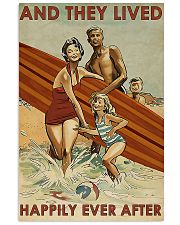 surfing Family On Beach Lived Happily 11x17 Poster front