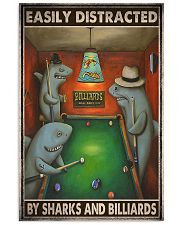sharks billiards easily distracted pt mttn ngt Vertical Poster tile