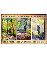 hiking not a phase pt phq nna 17x11 Poster front