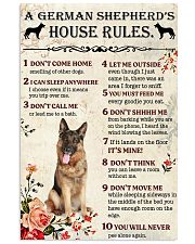 german shepherd house rule 11x17 Poster front