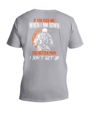 jiu jitsu pray I dont get up V-Neck T-Shirt tile