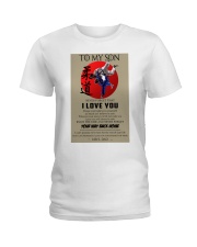 judo dad to son pt lqt ntv Ladies T-Shirt tile