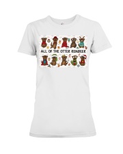 otter reindeer all pt lqt nna Premium Fit Ladies Tee tile