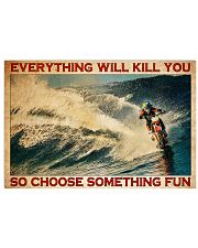 Dirtbike Surfing Choose Something Fun pt lqt-NTH 17x11 Poster front