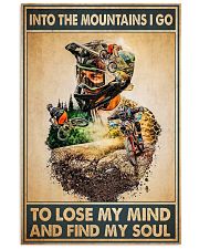 Mountain bike into mountains i go pt phq-ntv Vertical Poster tile