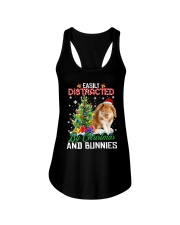 bunny easily distracted xmas tree lqt nna Ladies Flowy Tank tile