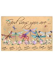 Dragonfly God Says You Are poster 17x11 Poster front