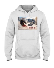 Skiing my skis are calling pt lqt-NTH Hooded Sweatshirt tile