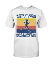running girl something fun Premium Fit Mens Tee tile