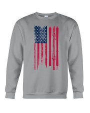 skiing us flag shirt Crewneck Sweatshirt tile