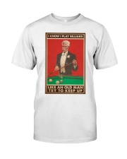 Snooker billiard Old man try to keep up dvhh dqh Premium Fit Mens Tee tile