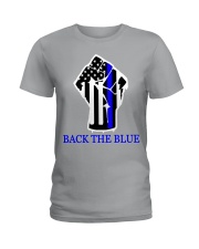 Police Back The Blue Ladies T-Shirt tile