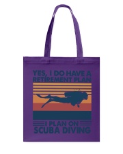 yes i do scuba diving vintage Tote Bag tile