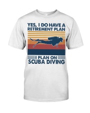 yes i do scuba diving vintage Classic T-Shirt front