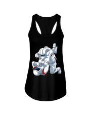 jiu jitsu astronaut Ladies Flowy Tank tile