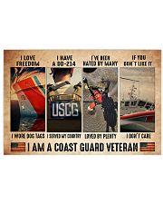 Us Coast guard I love freedom pt dvhh ntv 17x11 Poster front