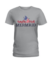 mermaid american Ladies T-Shirt tile
