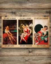 female billiard player it's my life poster ttb NTH 17x11 Poster aos-poster-landscape-17x11-lifestyle-14