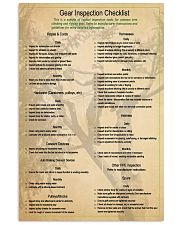 arborist Gear Inspection Checklist pt lqt ntv 11x17 Poster front