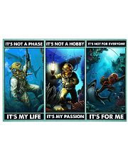 scuba diving not a phase pt phq ngt 17x11 Poster front