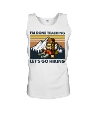 Hiking I'm done teaching Unisex Tank tile