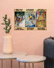 cycling reach the goal 3 pt lqt pml 17x11 Poster poster-landscape-17x11-lifestyle-21