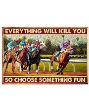 horse racing Santa Anita choose fun pt-lqt-nna 24x16 Poster front