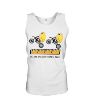 chicks on dirt bikes motocross Unisex Tank tile