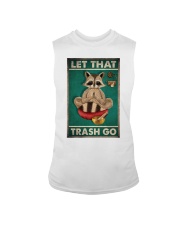 raccoon yoga let that trash go pt lqt ngt Sleeveless Tee tile