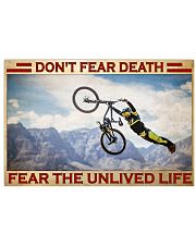 Mountain bike fear the unlived life pt dvhh pml 24x16 Poster front