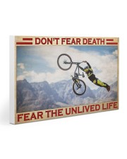 Mountain bike fear the unlived life pt dvhh pml Gallery Wrapped Canvas Prints tile