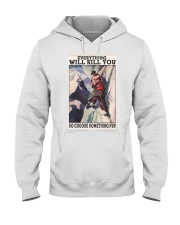 Moutaineering couple choose sth fun pt ttb-ngt Hooded Sweatshirt tile