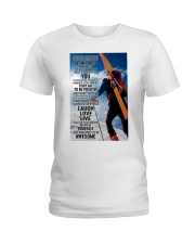 skiing climbing man today pt lqt nna Ladies T-Shirt tile