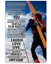 skiing climbing man today pt lqt nna 11x17 Poster front