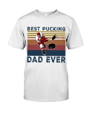 best pucking dad ever hockey Premium Fit Mens Tee tile