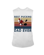 best pucking dad ever hockey Sleeveless Tee tile
