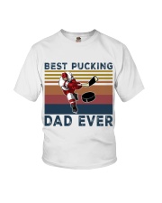 best pucking dad ever hockey Youth T-Shirt tile