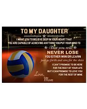 volleyball to my daughter poster ttb NTH 24x16 Poster front