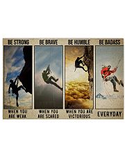 Rock climbing be strong be brave pt dvhh ngt 17x11 Poster front