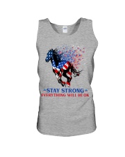 horse be strong Unisex Tank tile