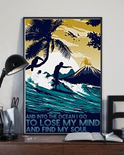 surfing into ocean poster 11x17 Poster lifestyle-poster-2