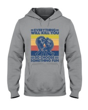 boxing something fun Hooded Sweatshirt tile