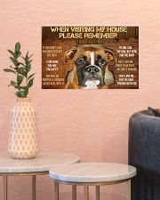 boxer visiting poster 17x11 Poster poster-landscape-17x11-lifestyle-21