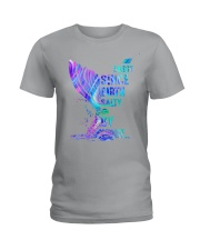 mermaid since birth salty by choice Ladies T-Shirt tile