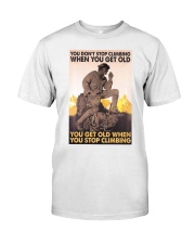 old man rock climbing you don't stop ttb nna Premium Fit Mens Tee tile