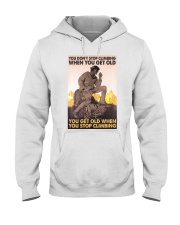 old man rock climbing you don't stop ttb nna Hooded Sweatshirt tile