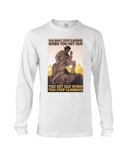 old man rock climbing you don't stop ttb nna Long Sleeve Tee tile