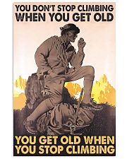 old man rock climbing you don't stop ttb nna 11x17 Poster front